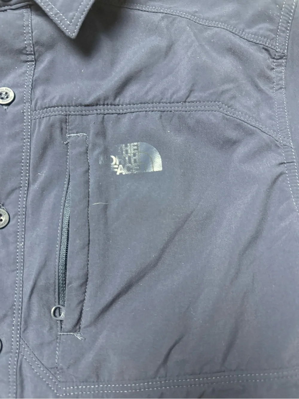 The North Face Men’s Navy Short-Sleeve Button-Down Shirt